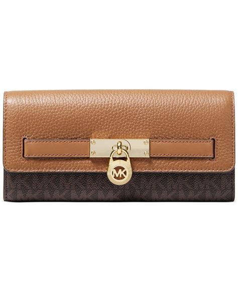 michael michael kors nouveau hamilton carryall wallet|Michael Kors optic white wallet.